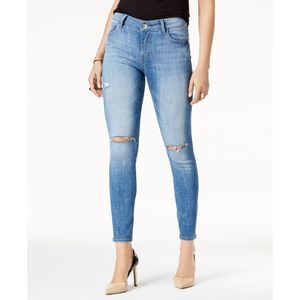 M1858 Womens Kristen Ripped Ankle Skinny Jeans Size 4/27